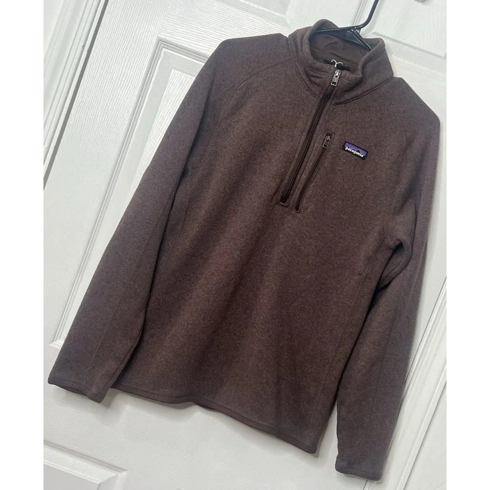 Patagonia Better Sweater 1/4‎ Zip Pullover Unisex Brown Fleece Casual Outdoor M